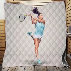 Johanna Konta Exellelant Tennis Player Quilt Blanket