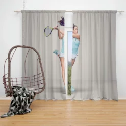 Johanna Konta Exellelant Tennis Player Window Curtain