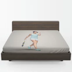 Johanna Konta Popular British Tennis Player Fitted Sheet 1