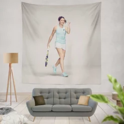 Johanna Konta Popular British Tennis Player Tapestry