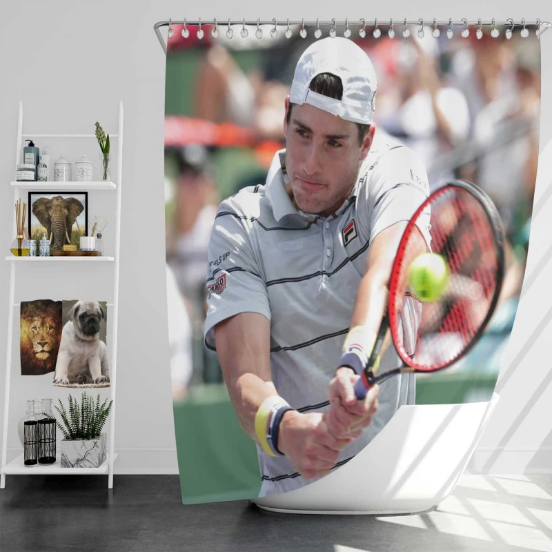 John Isner Professional American Tennis Player Shower Curtain