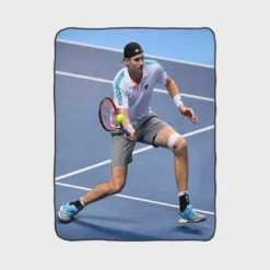 John Robert Isner Popular American Tennis Player Fleece Blanket 1