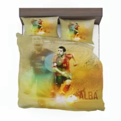 Jordi Alba Spanish Professional Football Club Bedding Set 1