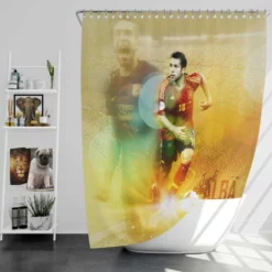 Jordi Alba Spanish Professional Football Club Shower Curtain