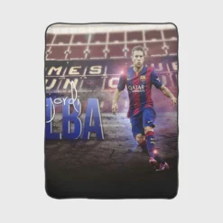 Jordi Alba Top Ranked Spanish Player Fleece Blanket 1