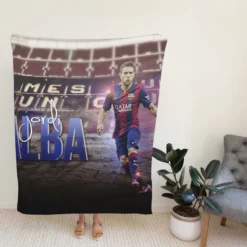 Jordi Alba Top Ranked Spanish Player Fleece Blanket