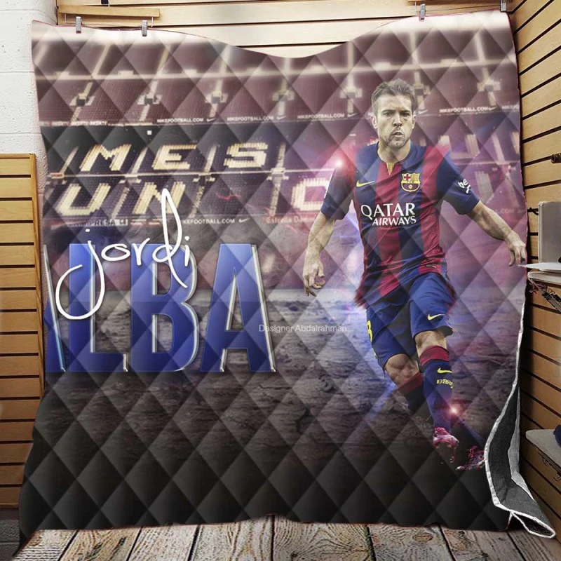 Jordi Alba Top Ranked Spanish Player Quilt Blanket