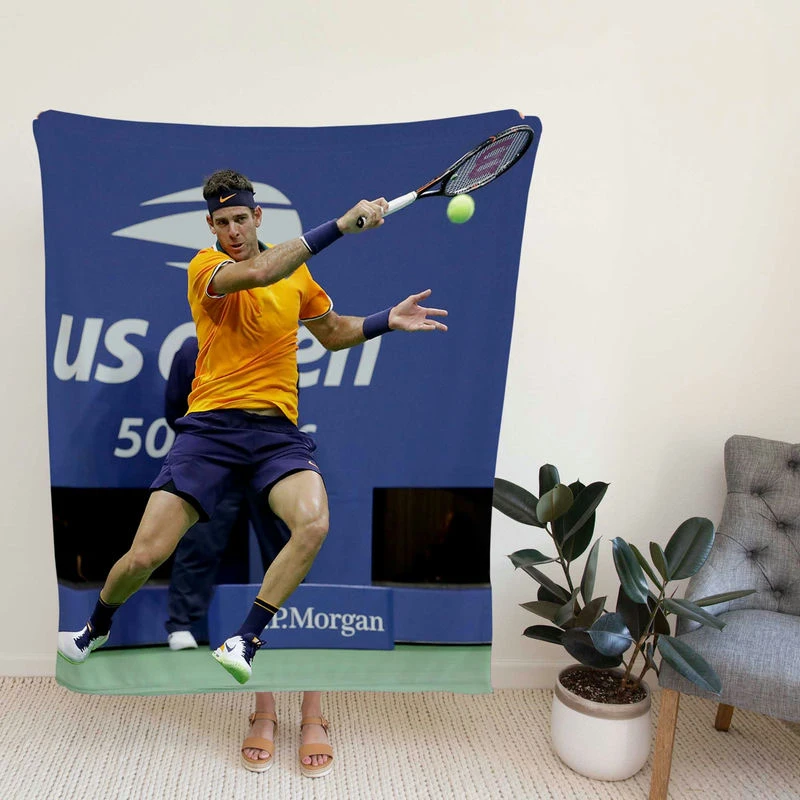 Juan Martin del Potro Argentinian Popular Tennis Player Fleece Blanket