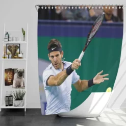 Juan Martin del Potro Argentinian Tennis Player Shower Curtain