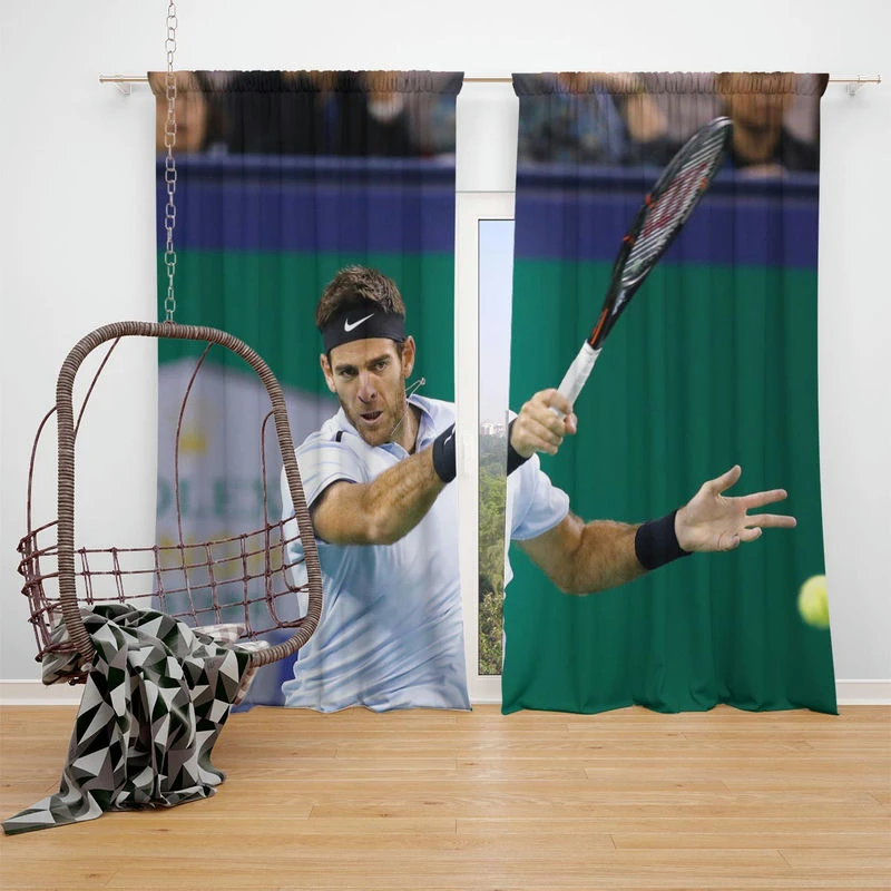 Juan Martin del Potro Argentinian Tennis Player Window Curtain