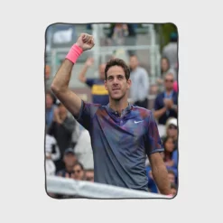 Juan Martin del Potro Argentinian Top Ranked Tennins Player Fleece Blanket 1