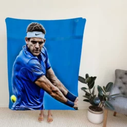 Juan Martin del Potro Excellent Argentinian Tennis Player Fleece Blanket