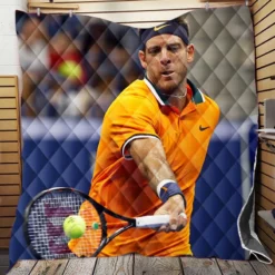 Juan Martin del Potro Professional Tennis Player Quilt Blanket