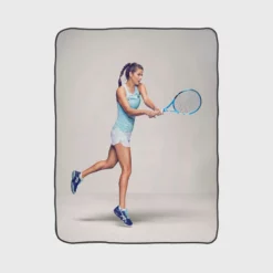 Julia GOrges Popular German Tennis Player Fleece Blanket 1