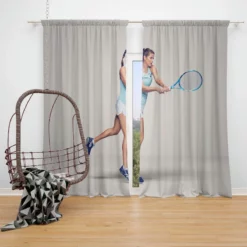 Julia GOrges Popular German Tennis Player Window Curtain