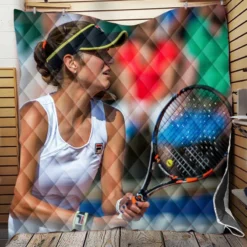 Julia Goerges Top Ranked German Tennis Player Quilt Blanket