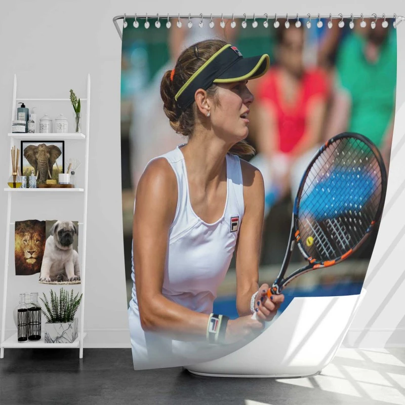 Julia Goerges Top Ranked German Tennis Player Shower Curtain