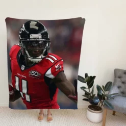 Julio Jones Professional NFL Football Player Fleece Blanket