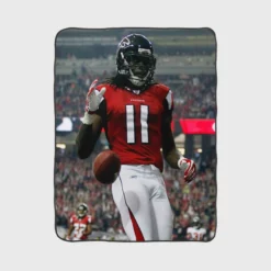 Julio Jones Top Ranked NFL Football Player Fleece Blanket 1