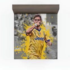 Juve Hulking Soccer Player Paulo Bruno Dybala Fitted Sheet