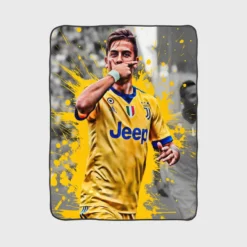 Juve Hulking Soccer Player Paulo Bruno Dybala Fleece Blanket 1