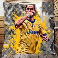 Juve Hulking Soccer Player Paulo Bruno Dybala Quilt Blanket