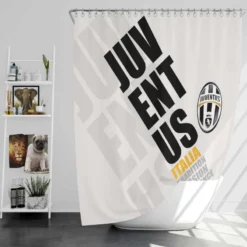Juve Italia Traditional Football Club Logo Shower Curtain