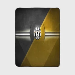 Juve Turin City Soccer Club Logo Fleece Blanket 1