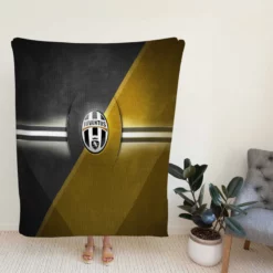 Juve Turin City Soccer Club Logo Fleece Blanket