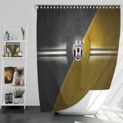 Juve Turin City Soccer Club Logo Shower Curtain
