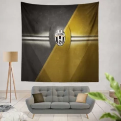 Juve Turin City Soccer Club Logo Tapestry