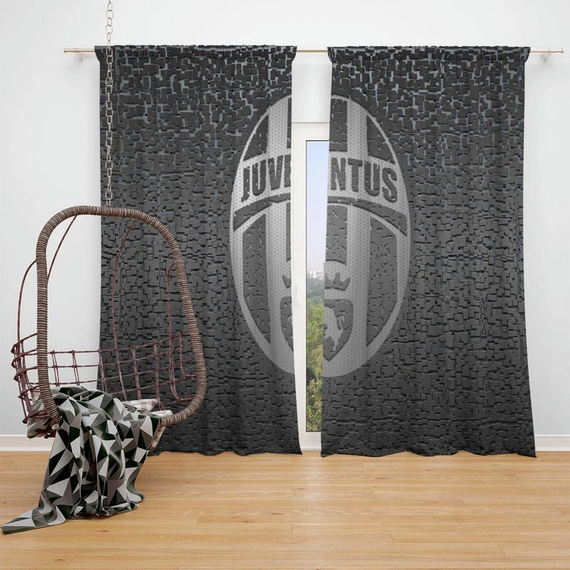 Juventus FC Awarded Italian Football Club Window Curtain