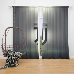 Juventus FC Competitive Football Club Window Curtain