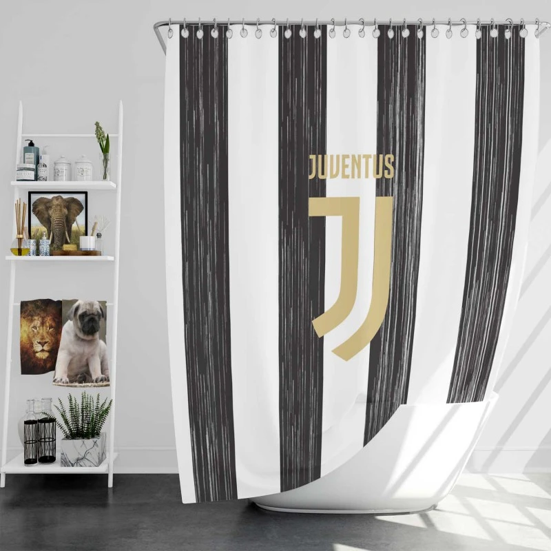 Juventus FC Strong Football Club Shower Curtain