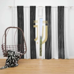 Juventus FC Strong Football Club Window Curtain