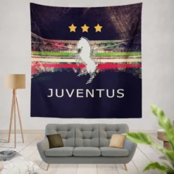 Juventus Football Club Logo Tapestry