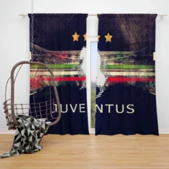 Juventus Football Club Logo Window Curtain