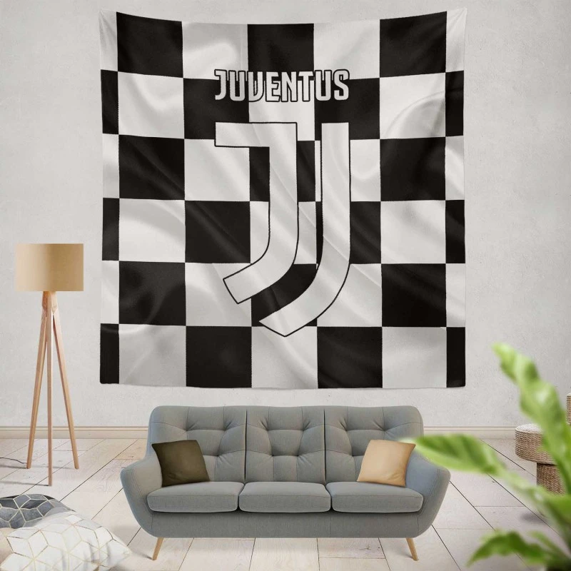 Juventus Logo Supercoppa Italiana Club Tapestry