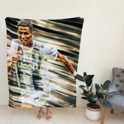 Juventus Portuguese Player Cristiano Ronaldo Fleece Blanket