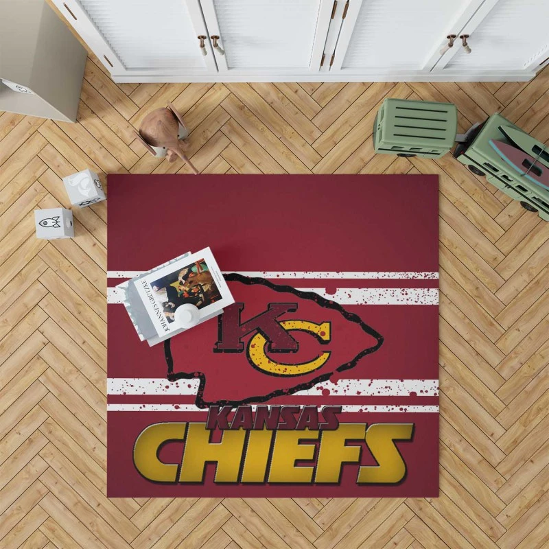 Kansas City Chiefs Popular NFL Football Club Rug