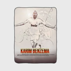 Karim Benzema Copa del Rey Sports Player Fleece Blanket 1