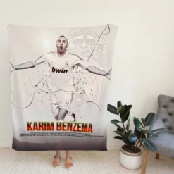 Karim Benzema Copa del Rey Sports Player Fleece Blanket