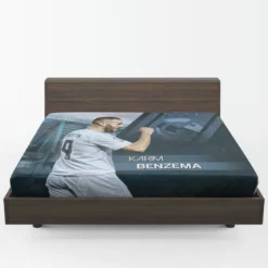 Karim Benzema Elite Madrid Sports Player Fitted Sheet 1