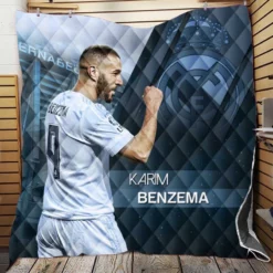 Karim Benzema Elite Madrid Sports Player Quilt Blanket