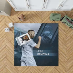 Karim Benzema Elite Madrid Sports Player Rug