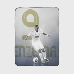 Karim Benzema European Cups Soccer Player Fleece Blanket 1