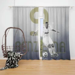 Karim Benzema European Cups Soccer Player Window Curtain