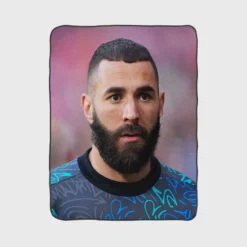 Karim Benzema Fast Football Player Fleece Blanket 1