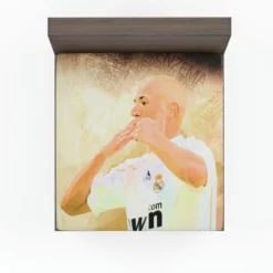 Karim Benzema Focused Football Player Fitted Sheet