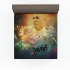 Karim Benzema Football Player Real Madrid Fitted Sheet